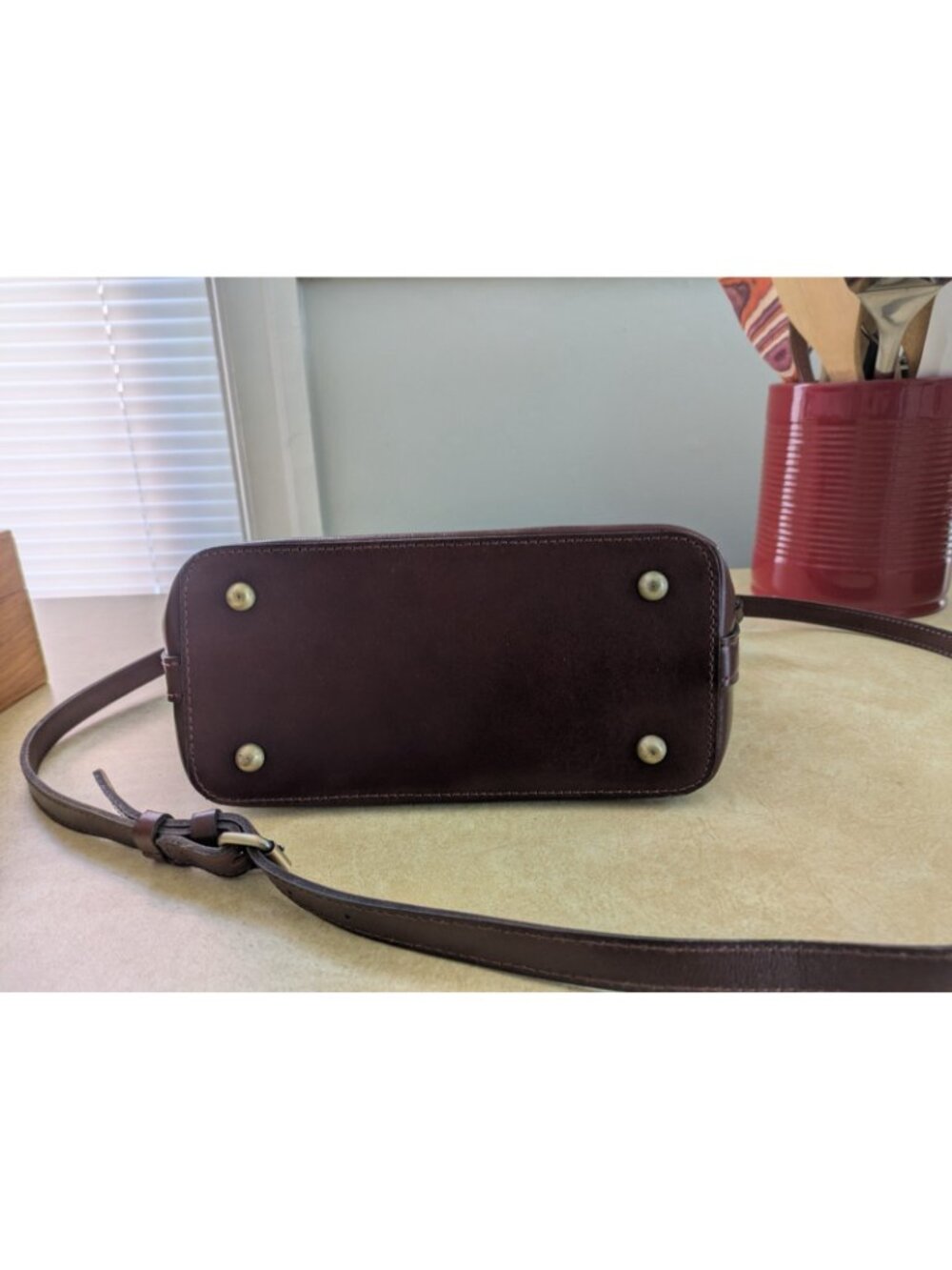 Patricia Nash Brown Leather Handbag Purse - Picture 8 of 14
